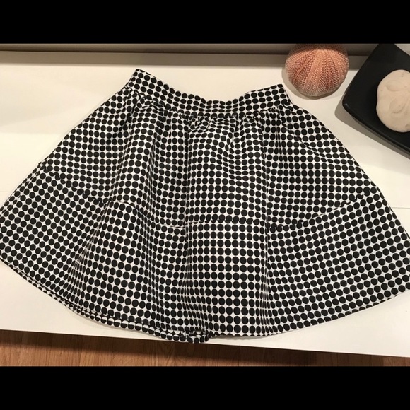 Express black and white polka dot skirt - Picture 4 of 6